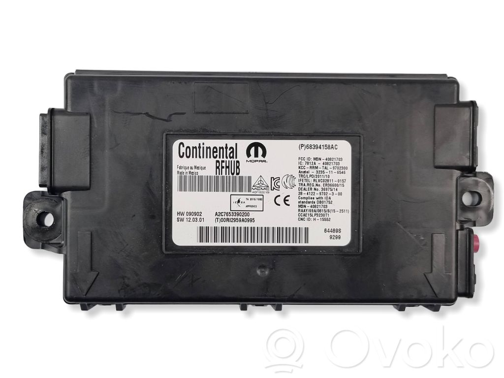 Dodge Challenger Keyless (KESSY) go control unit/module 