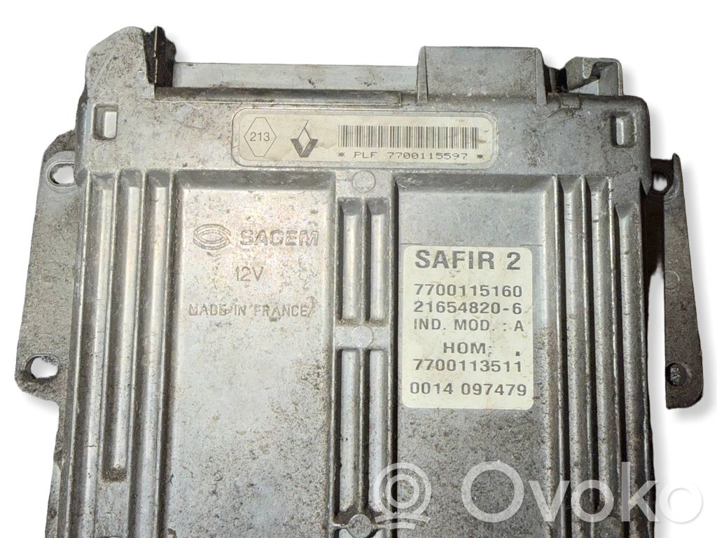Engine control unit/module   7700115597,216548206,0014097479,7700113511,7700115160