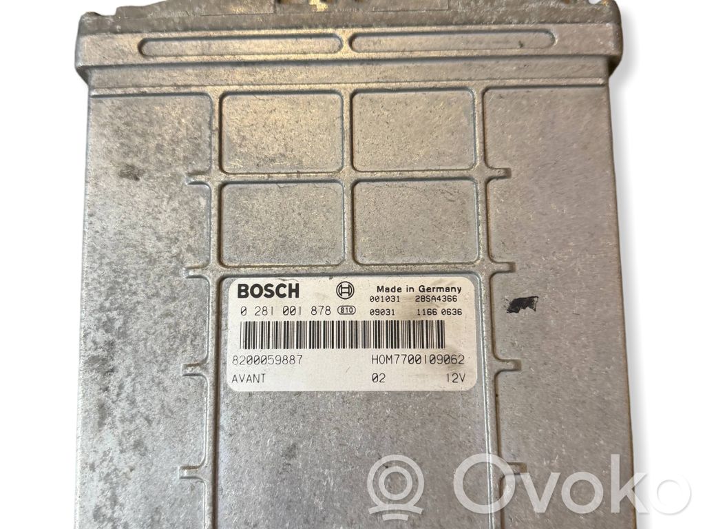 Engine control unit/module   0281001878,8200059887,7700109062