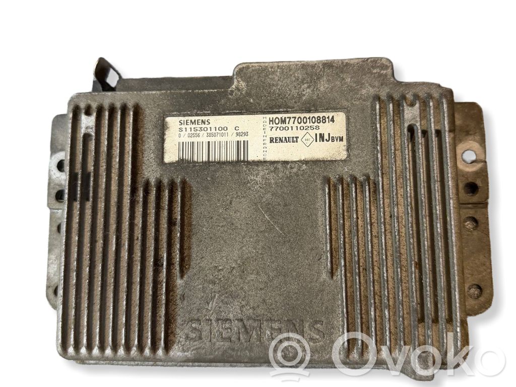 Unidad de control/módulo del motor   7700108814,7700110258,S115301100C