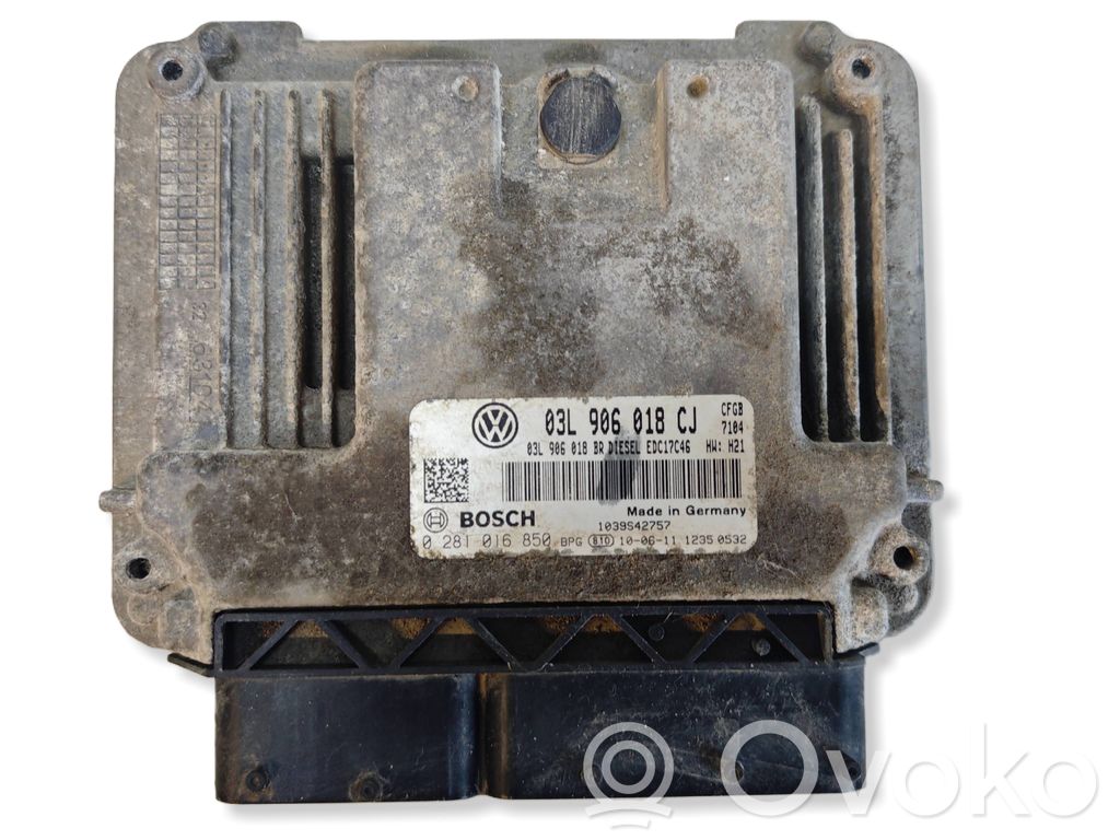 Skoda Superb B6 (3T) Engine control unit/module 