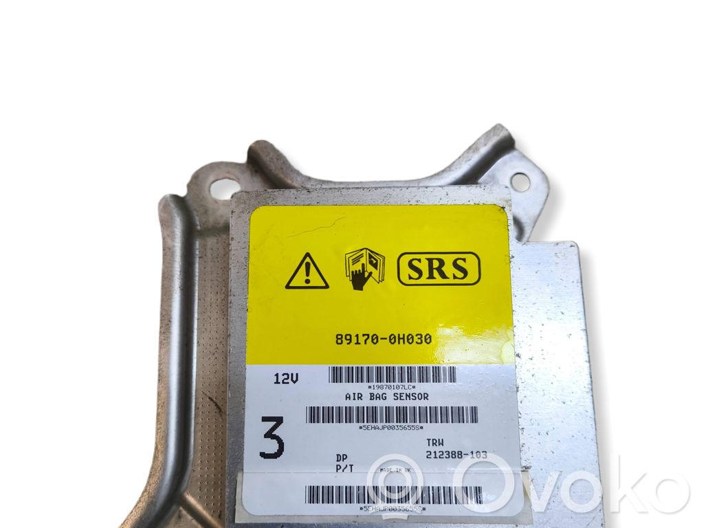 Toyota Aygo AB10 Airbag control unit/module 