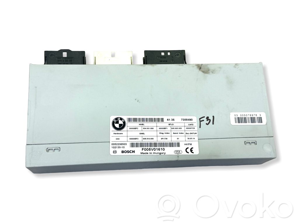 BMW 3 F30 F35 F31 Tailgate/trunk control unit/module 