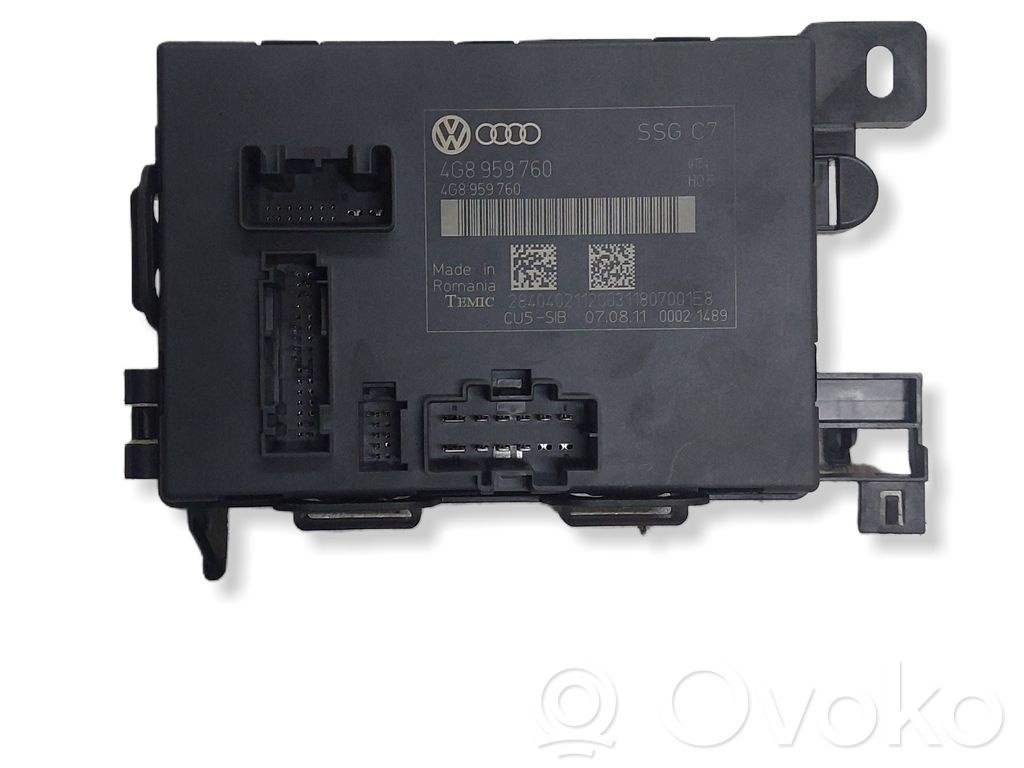 Audi A6 S6 C7 4G Istuimen säädön moduuli 