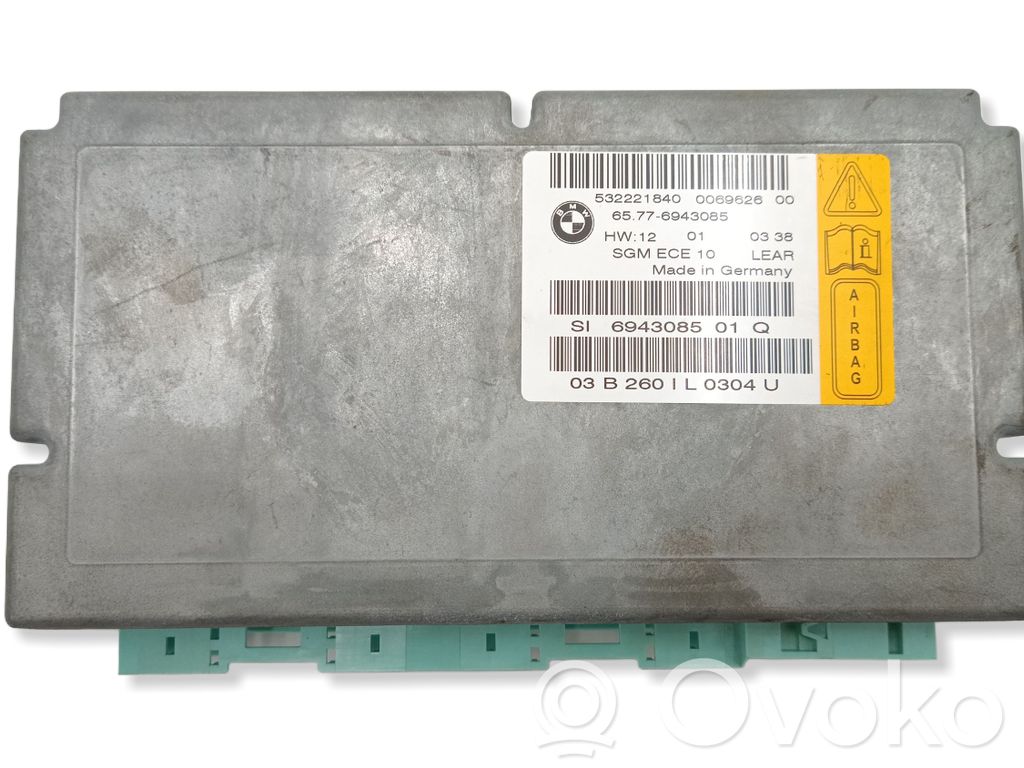 BMW 5 E60 E61 Airbag control unit/module 