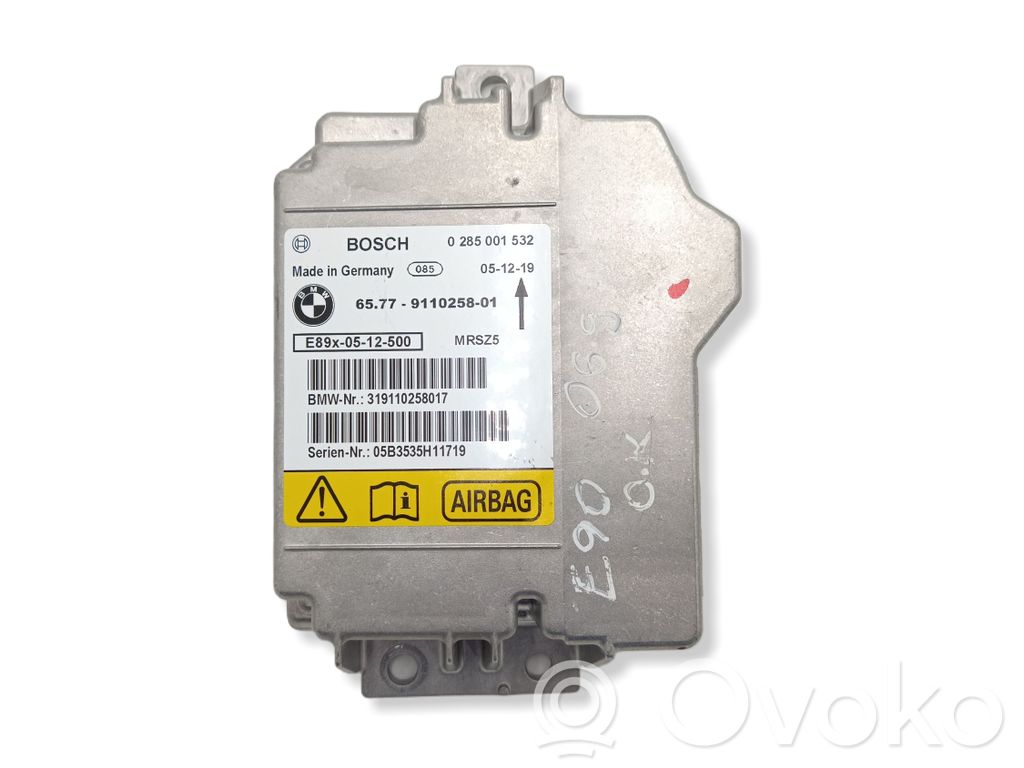 BMW 3 E90 E91 Unitate/modul de comandă airbaguri 
