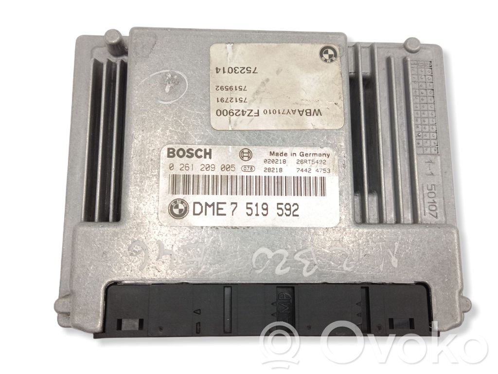 Unidad de control/módulo del motor   0261209005,7519592,12147519592