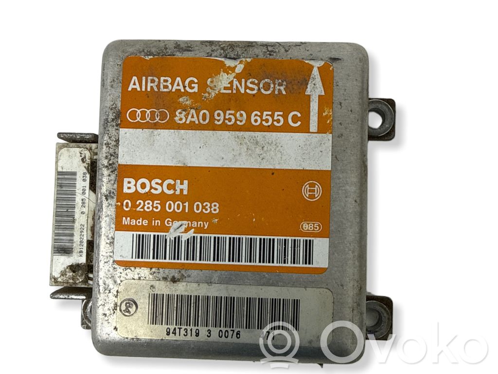 Airbag control unit/module   8A0959655C,0285001038