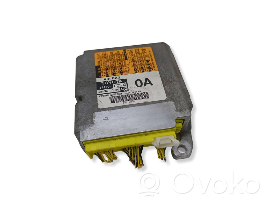 Toyota Yaris Sterownik / Moduł Airbag 