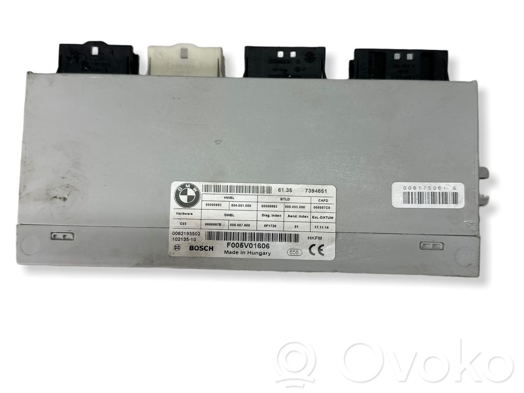 BMW 5 F10 F11 Sterownik / Moduł elektrycznej klapy tylnej / bagażnika 