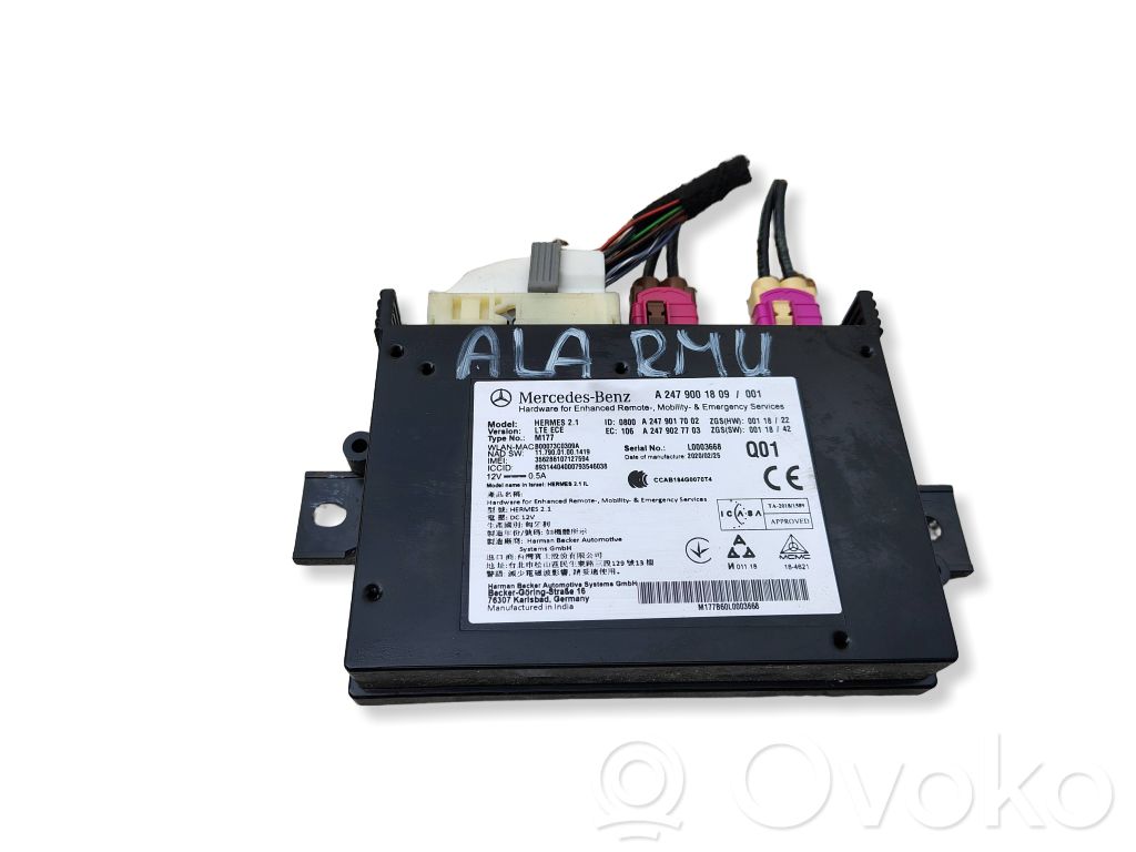 Mercedes-Benz A W177 Unitate/modul control alarmă 
