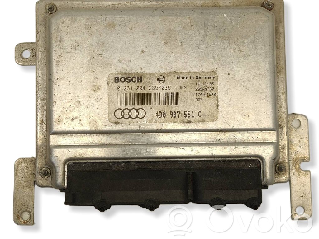 Engine control unit/module   0261204235,4D0907551C