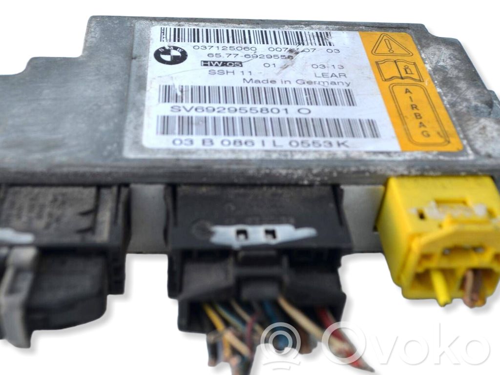 Unidad de control/módulo del Airbag   6929558,65776929558,65776929558,SV692955801