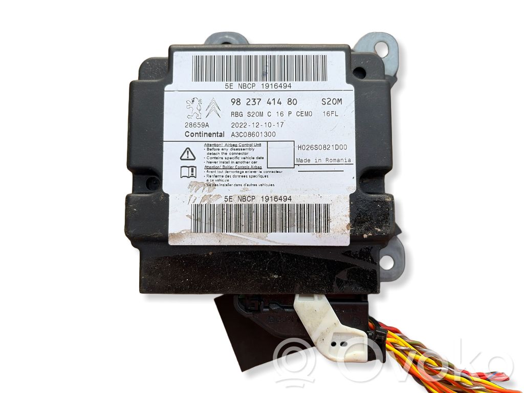 Citroen Berlingo Airbag control unit/module 