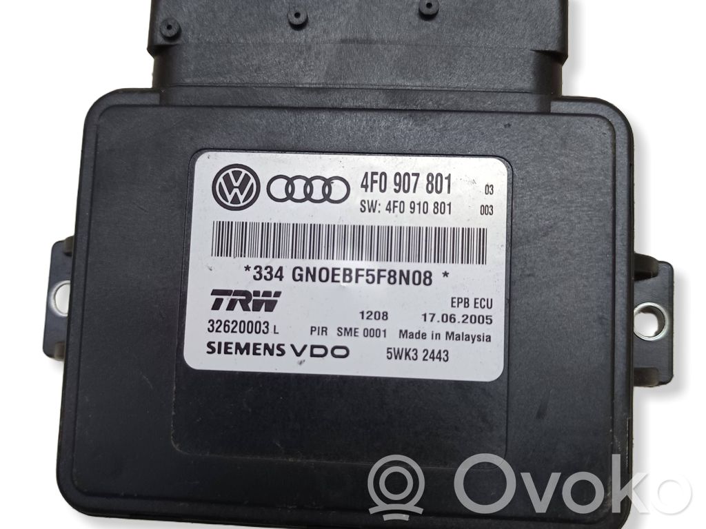 Audi A6 S6 C6 4F Modul de control frână de mână 