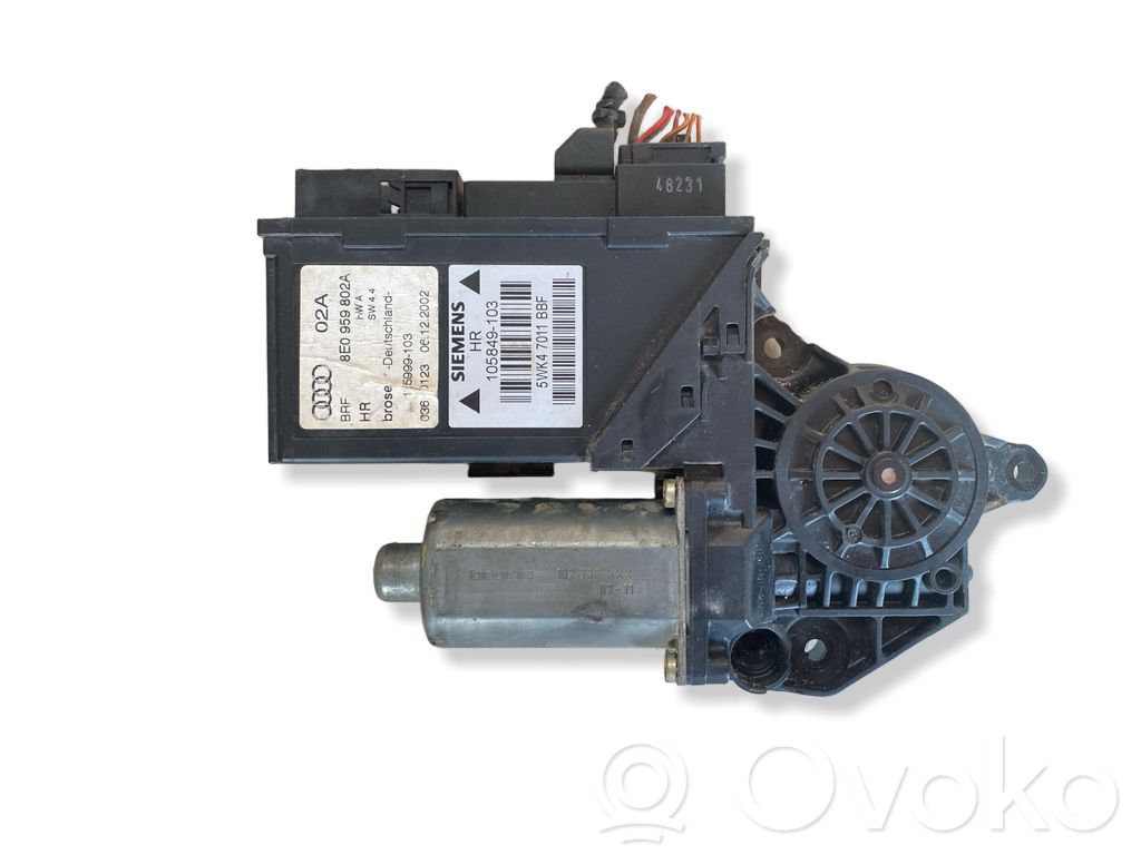 Audi A4 S4 B6 8E 8H Motor macara geam ușă spate 