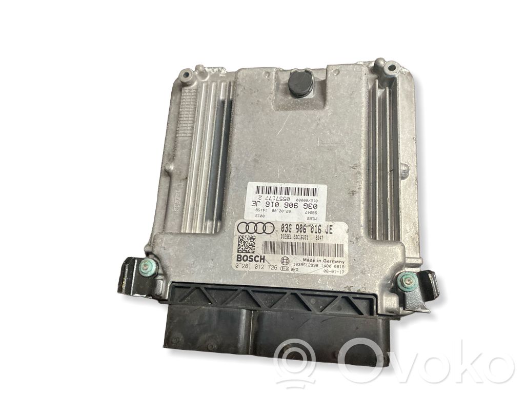 Engine control unit/module   03G906016JE,0281012726,1039S12998