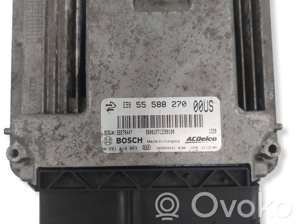 Engine control unit/module   55588270,55579447,0281018863