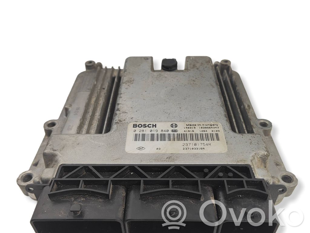 Engine control unit/module   0281019840,237103316R,237101754R
