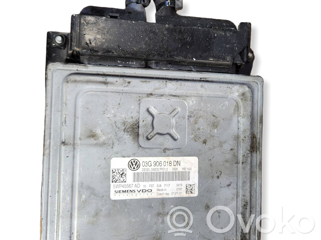 Engine control unit/module   03G906018DN,5WP45567AD