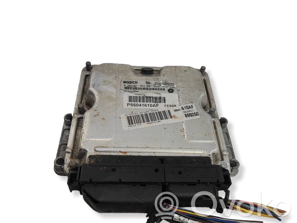 Engine control unit/module   0281011063,TED354212894,P56041610AF