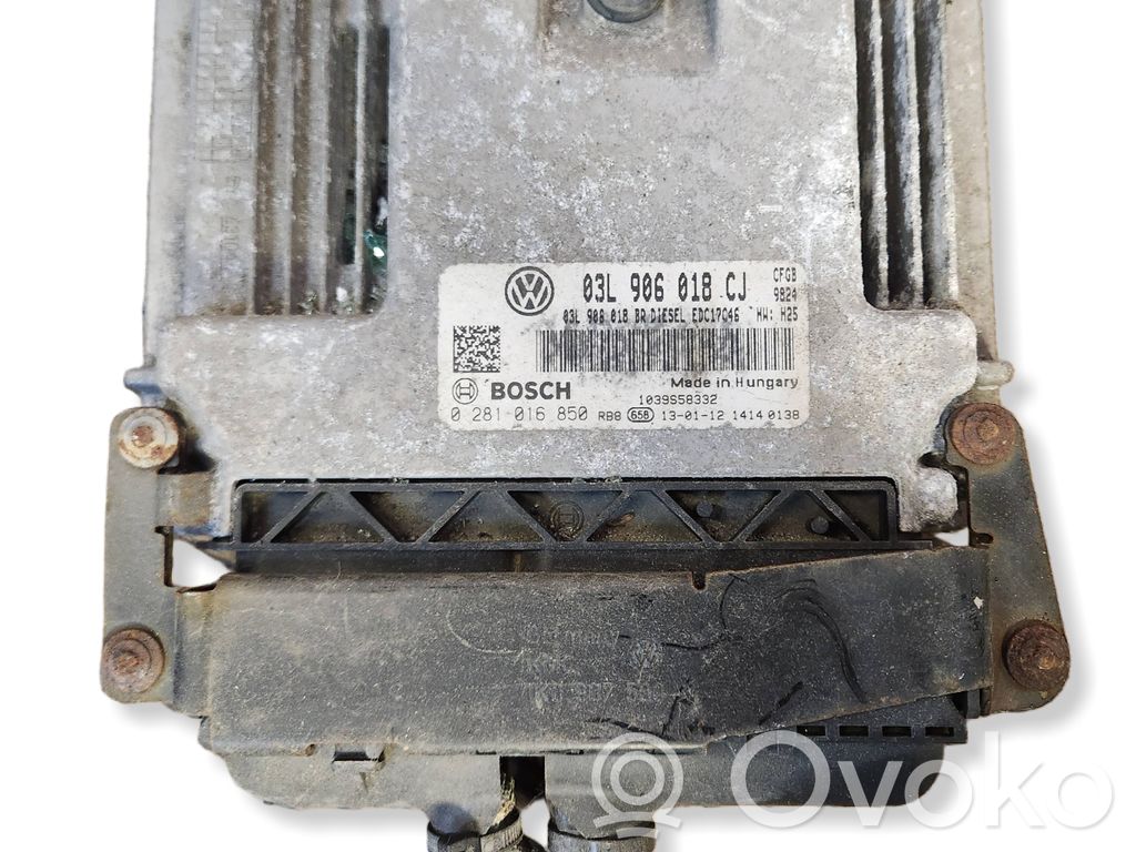 Engine control unit/module   03L906018CJ,0281016850,03L906018BR