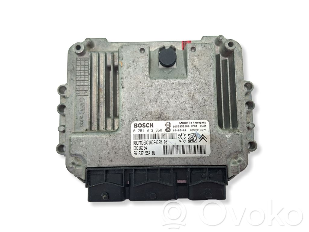Engine control unit/module   9663755480,9663755480,0281013868
