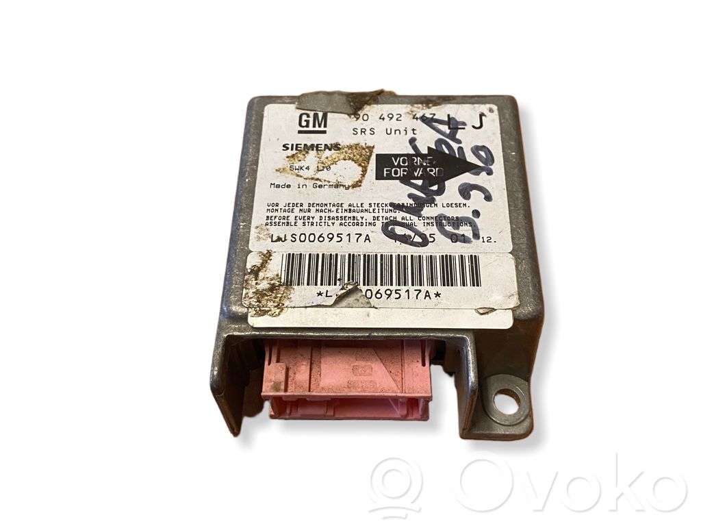 Airbag control unit/module   90492467,LJS0069517A,069517A