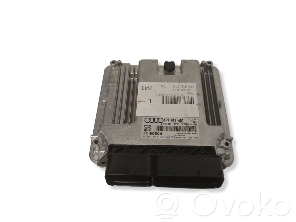 Engine control unit/module   4F0907401E,0281014724,4F7910401