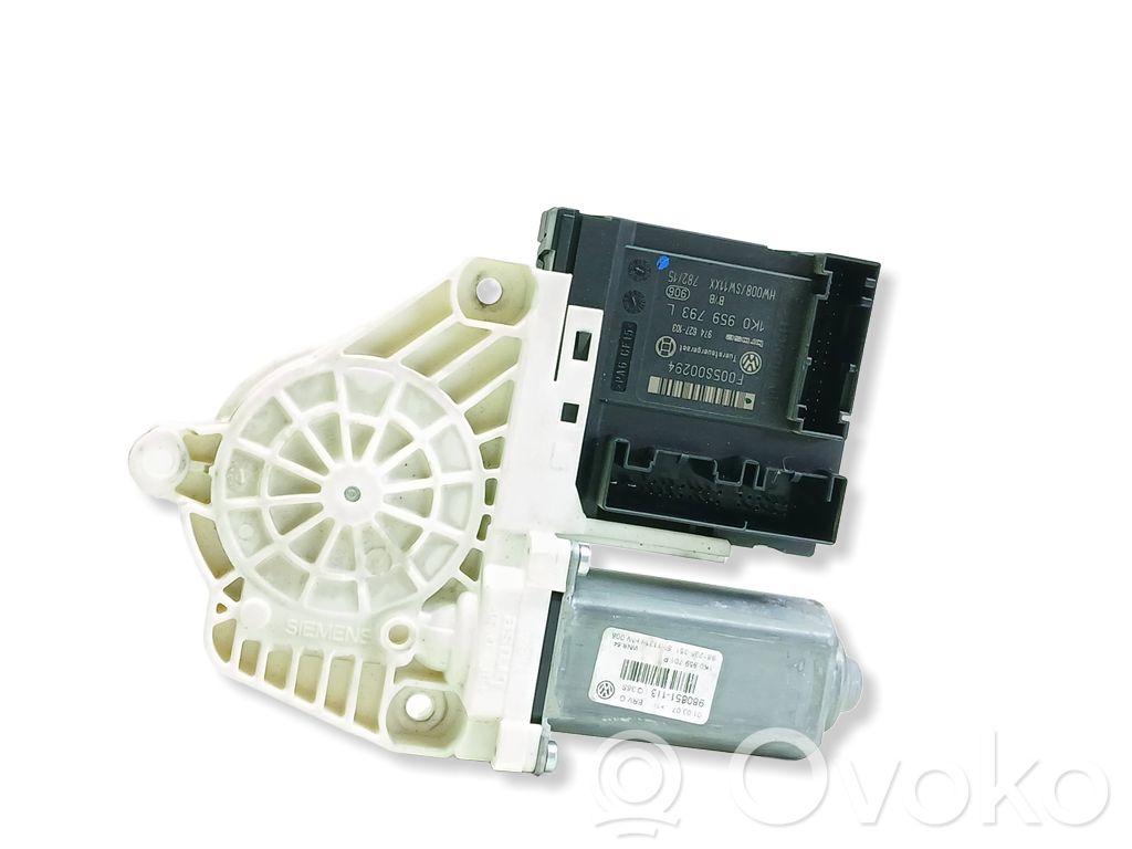 Volkswagen PASSAT B6 Silnik regulatora szyby drzwi przednich 
