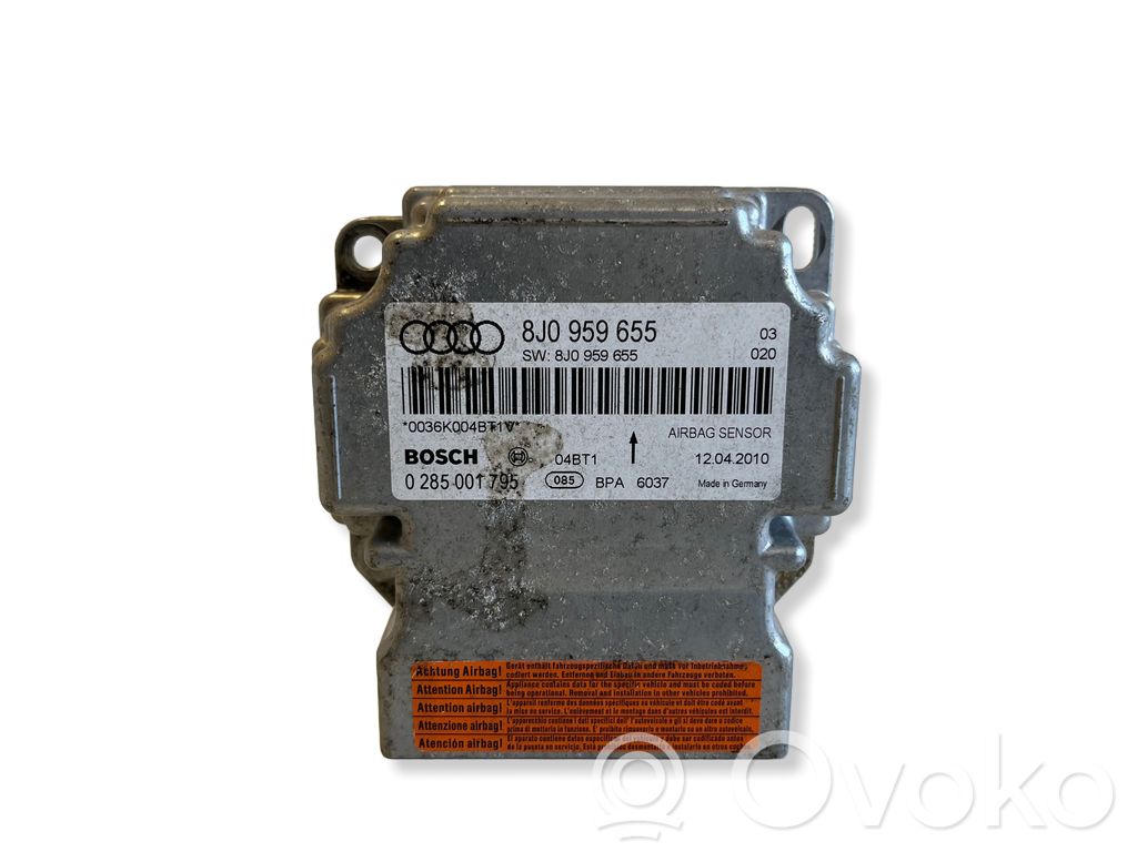 Airbag control unit/module   8J0959655,0285001795