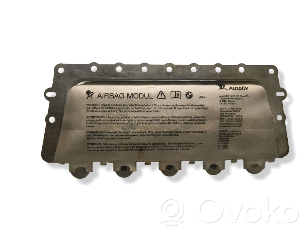 BMW 5 F10 F11 Poduszka powietrzna Airbag pasażera 
