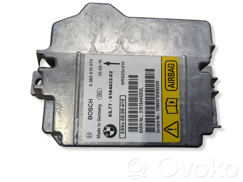 Unidad de control/módulo del Airbag   9184432,0285010070,31918443202L