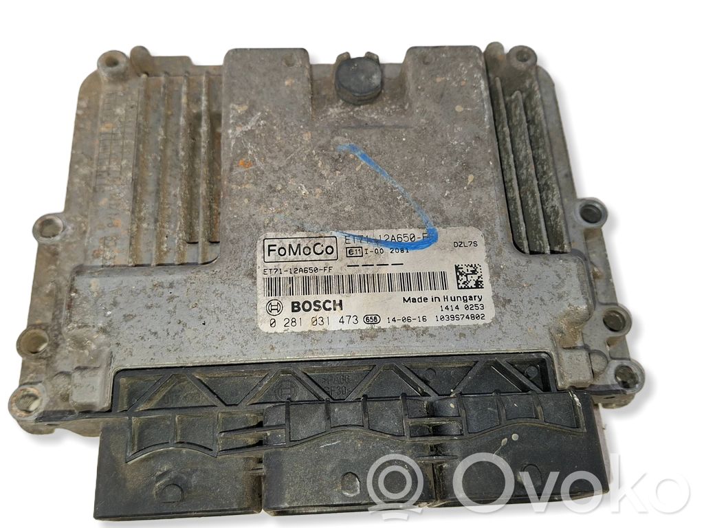 Engine control unit/module   0281031473,1039S74802,ET7112A650FF