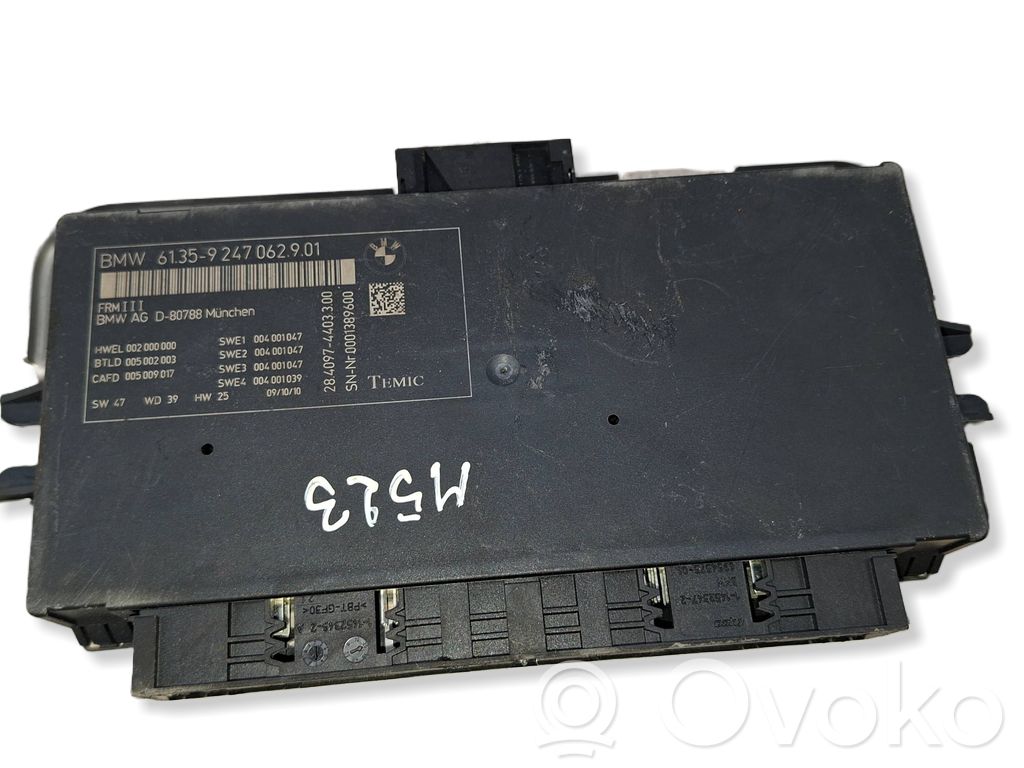 BMW 5 F10 F11 Sterownik / Moduł świateł LCM 