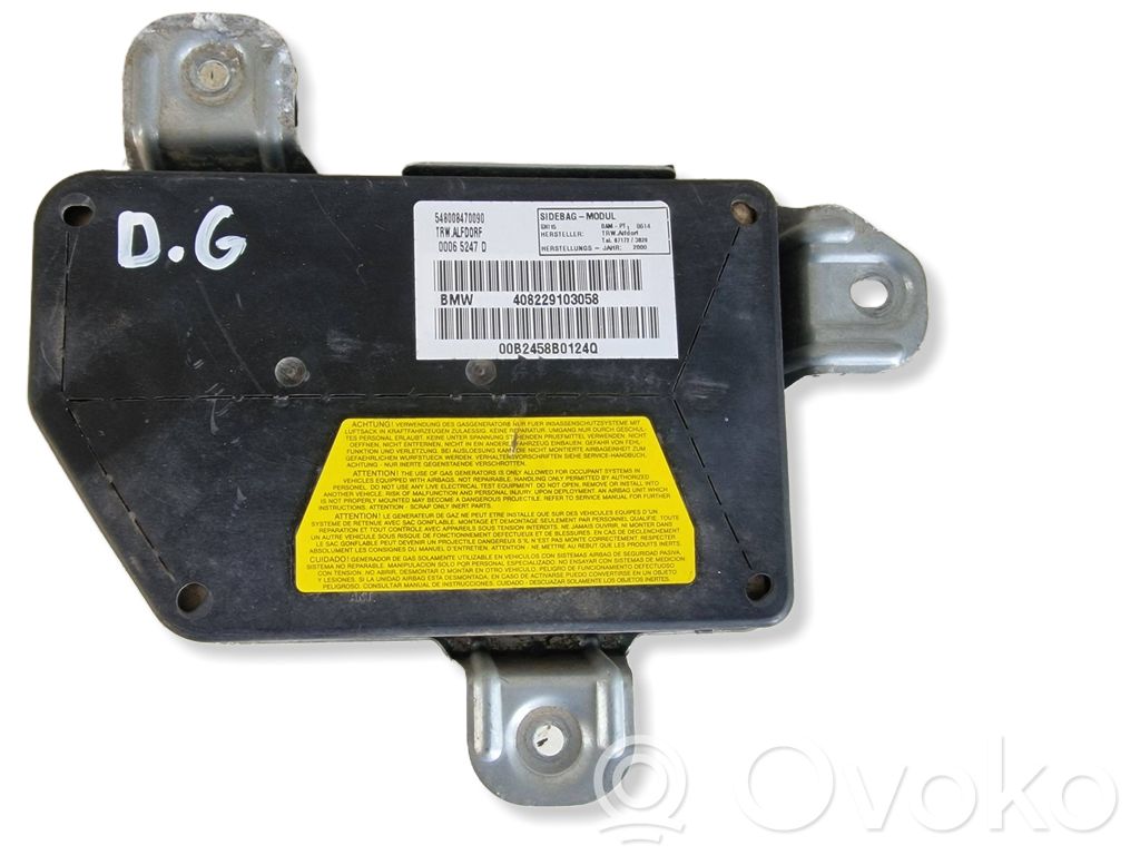 BMW 3 E46 Rear door airbag 