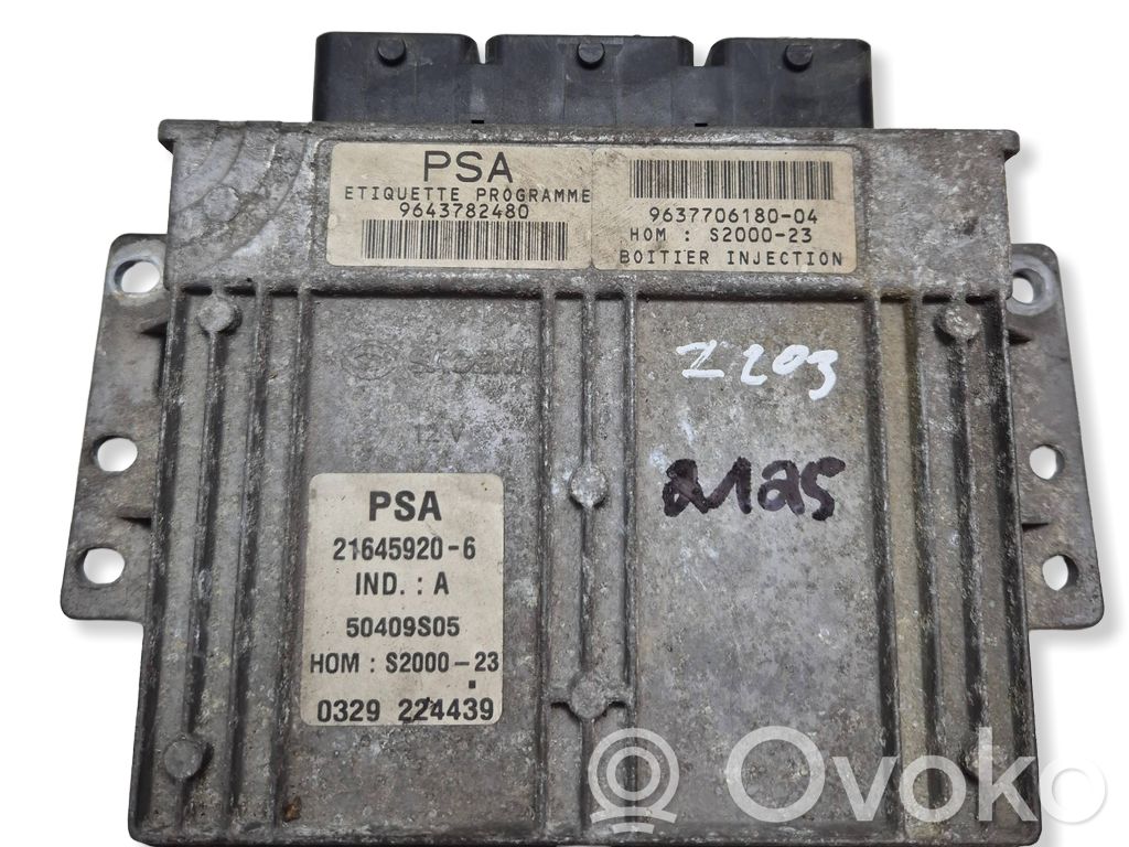 Engine control unit/module   9643782480,S200023,9637706180