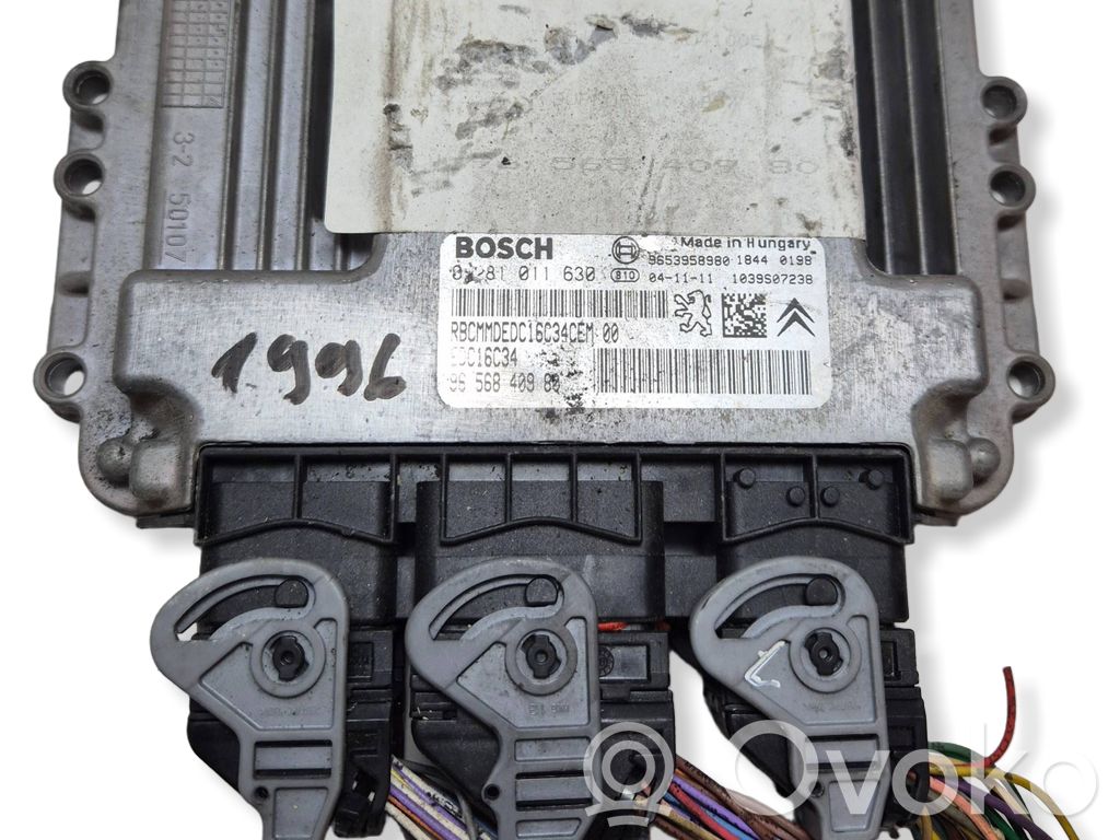 Engine control unit/module   9653958980,9656840980,0281011630,1039S07238