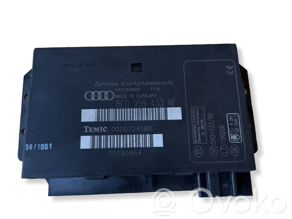 Audi A4 S4 B6 8E 8H Komforta modulis 