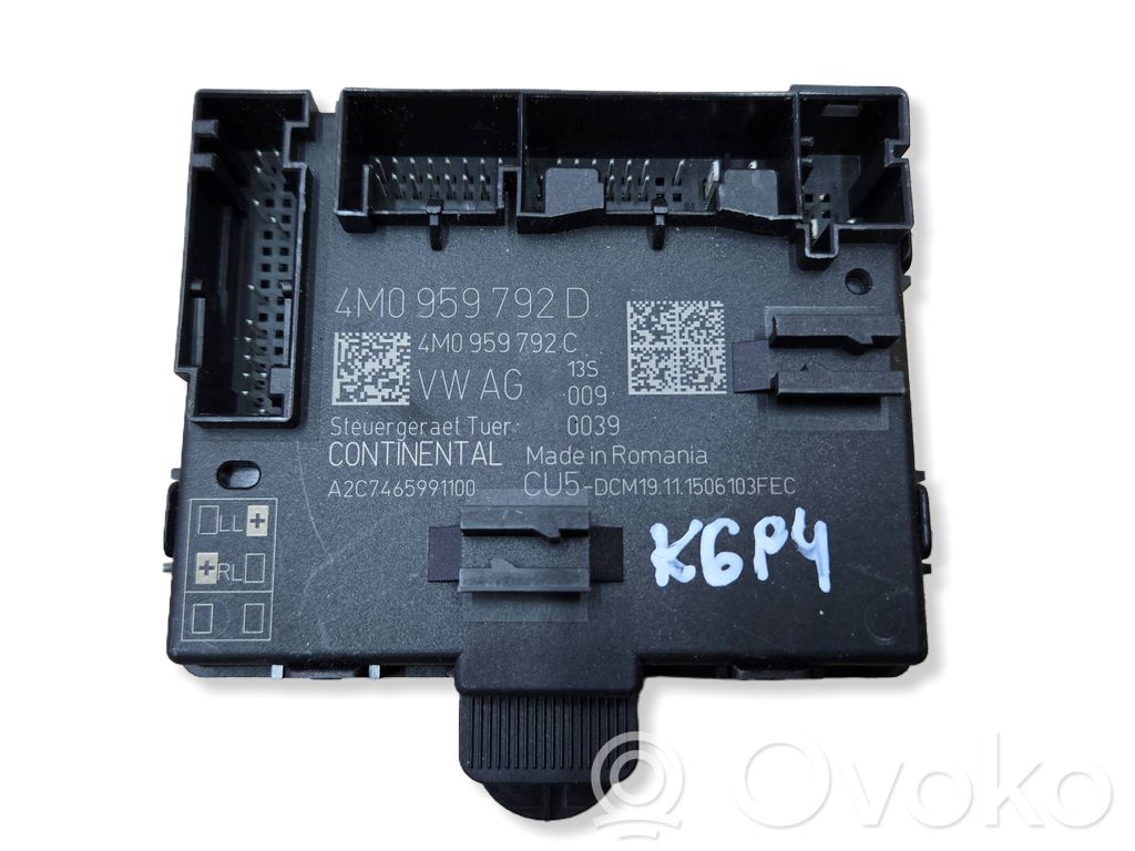 Audi Q7 4M Door control unit/module 