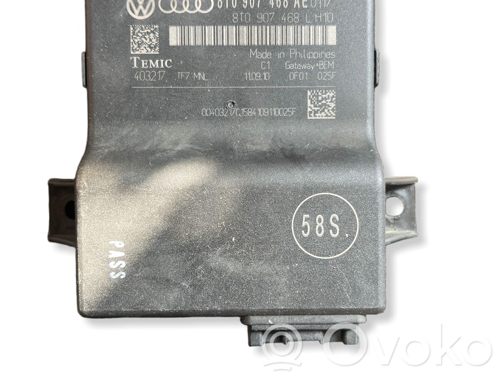 Audi A4 S4 B8 8K Módulo de control Gateway 