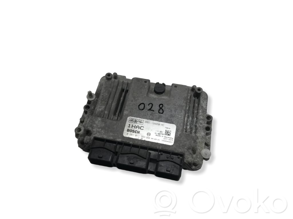 Engine control unit/module   3M5112A650MC,0281011263,1039S05857
