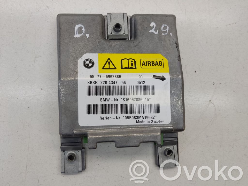 BMW 5 E60 E61 Oro pagalvių valdymo blokas 