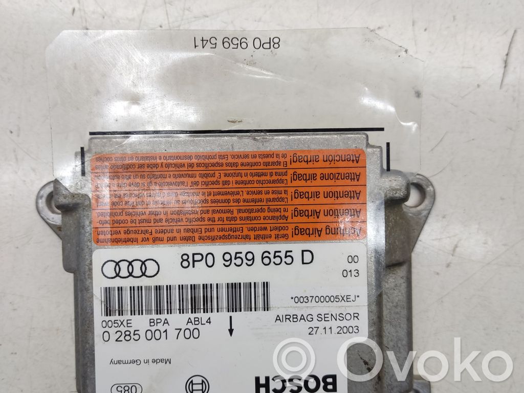 Audi A3 S3 8P Airbag control unit/module 