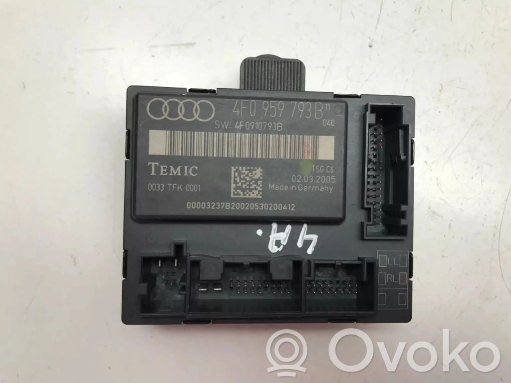 Audi A6 S6 C6 4F Door control unit/module 
