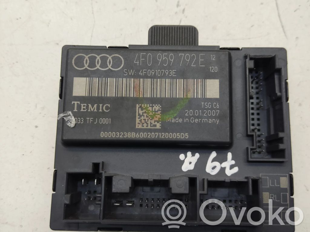 Audi A6 S6 C6 4F Door control unit/module 