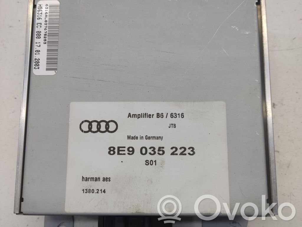 Audi A4 S4 B6 8E 8H Wzmacniacz audio 