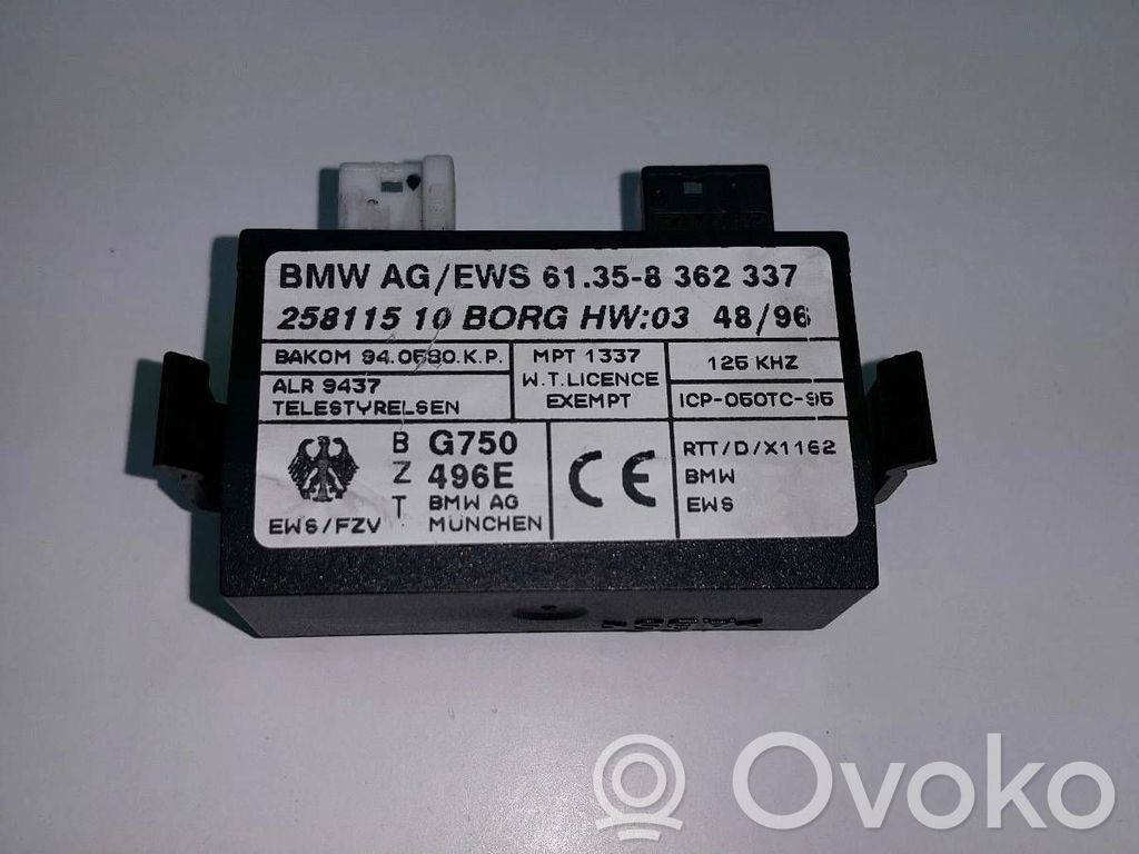 Immobilizer control unit/module   8362337,61358362337