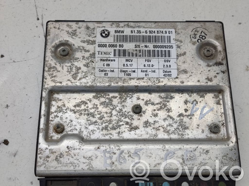 BMW 7 E65 E66 Istuimen säädön moduuli 