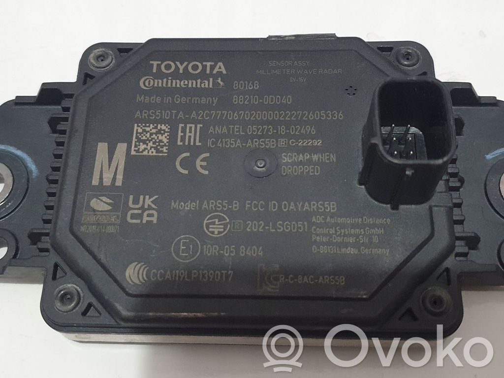 Toyota Yaris XP210 Sensor de radar Distronic 